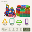 Kit Blocos Magnéticos de Construção 3D