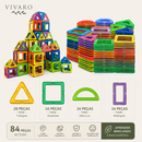 Kit Blocos Magnéticos de Construção 3D